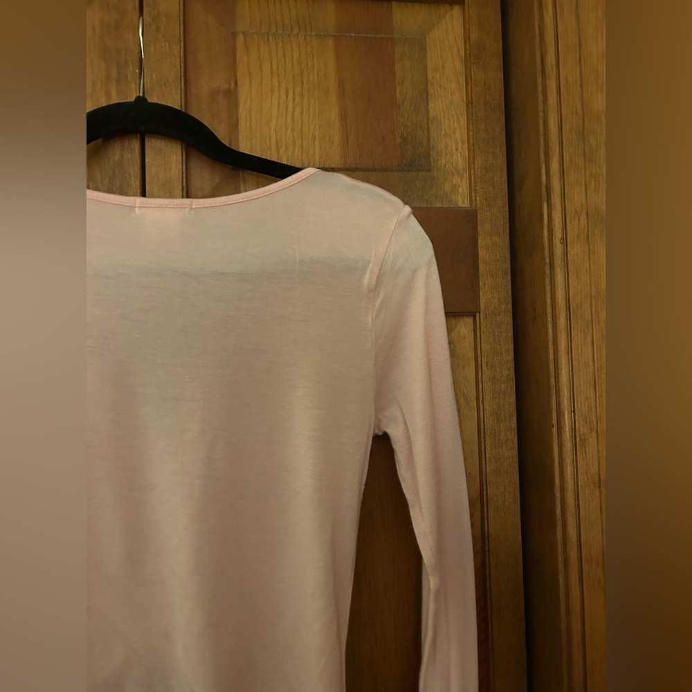 Luna Chix Women’s Sz XS Pink Ruching Balletcore Y2K Inspired Long Sleeved Top - Picture 14 of 15